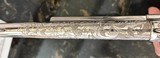ENGRAVED 1899 MADE COLT SAA IN 44-40 CAL, COLT SINGLE ACTION ARMY PEARL GRIPS STEER HEAD RUBY EYES - Image 7 of 12