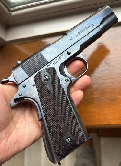 OUTSTANDING COMMERCIAL COLT 1911 PISTOL WITH FACTORY LETTER, 45 ACP, MADE 1927 - Image 7 of 15