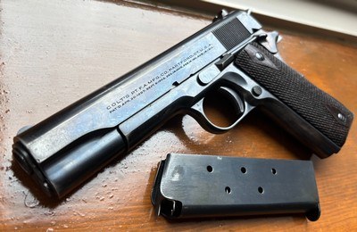 OUTSTANDING COMMERCIAL COLT 1911 PISTOL WITH FACTORY LETTER, 45 ACP, MADE 1927 - Image 10 of 15