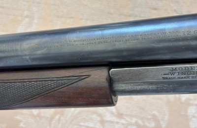 SPECIAL ORDER WINCHESTER 1897 DIAMOND TRAP SHOTGUN, 12 GA, 26