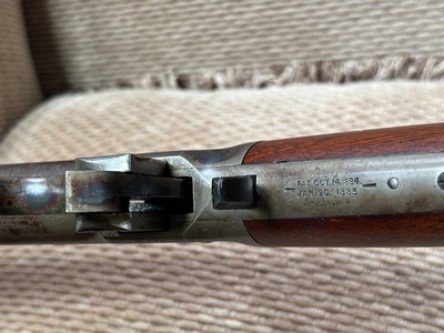 OUTSTANDING 1891 MADE WINCHESTER 1866 RIFLE 38-56 CAL, SHOTGUN BUTT STOCK, FACTORY LETTER - Image 4 of 15