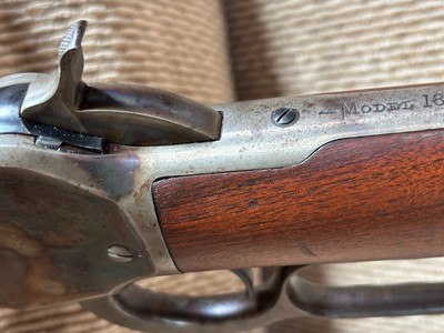 OUTSTANDING 1891 MADE WINCHESTER 1866 RIFLE 38-56 CAL, SHOTGUN BUTT STOCK, FACTORY LETTER - Image 11 of 15