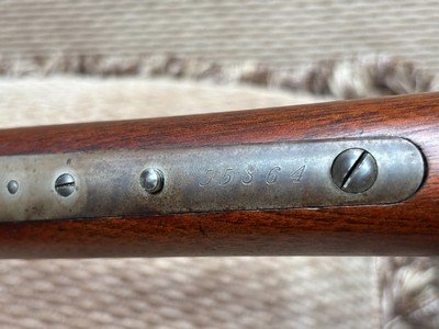 OUTSTANDING 1891 MADE WINCHESTER 1866 RIFLE 38-56 CAL, SHOTGUN BUTT STOCK, FACTORY LETTER - Image 8 of 15