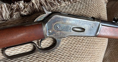 OUTSTANDING 1891 MADE WINCHESTER 1866 RIFLE 38-56 CAL, SHOTGUN BUTT STOCK, FACTORY LETTER - Image 7 of 15