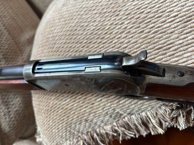 OUTSTANDING 1891 MADE WINCHESTER 1866 RIFLE 38-56 CAL, SHOTGUN BUTT STOCK, FACTORY LETTER - Image 3 of 15
