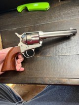 TAYLOR TUNED UBERTI 1873 CATTLEMAN .357 MAG STAINLESS FINISH WITH BOX AND BOOKLET - 2 of 8