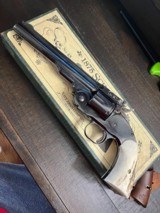 7 INCH 1875 SCHOFIELD .45 LC NAVY ARMS UBERTI REVOLVER SINGLE ACTION - CUSTOM STAG GRIPS - 1 of 10