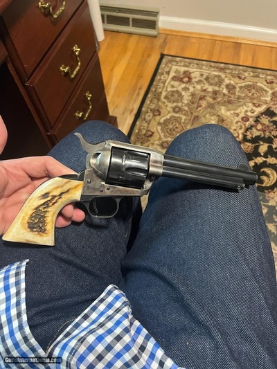 2ND GENERATION COLT SAA .357 5.5 INCH WITH STAG GRIPS