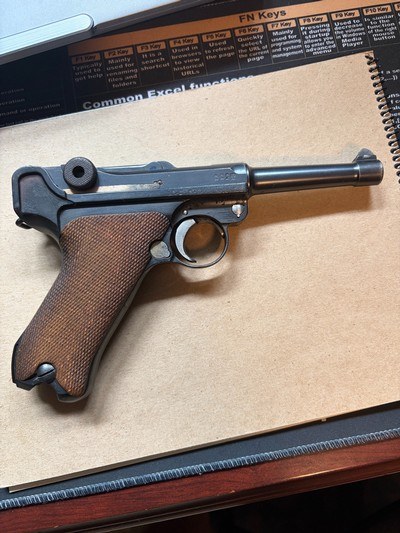 WWI DWM 9MM Luger Dated 1913 - excellent toggle/upper - Image 2 of 15