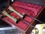 John Waters English 1780 Blunderbuss PISTOLS as a CASED CONSECUTIVE PAIR with BAYONETS - 8 of 15