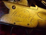 John Waters English 1780 Blunderbuss PISTOLS as a CASED CONSECUTIVE PAIR with BAYONETS - 6 of 15