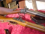 3 Antique Percussion SxS Shotguns FANCY / Functional / Beautiful / One Percussion Rifle . - 13 of 15