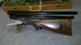 Chapuis model Progress BLE with side plates 7x65R double rifle with extra 20 gauge set of barrels - 6 of 12