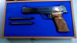 Smith and Wesson model 41 Extended Front Sight, wood box, mint condition - 1 of 8