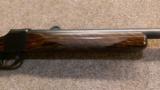Hagn custom single shot rifle stocked by Bob Emmons with Turkish walnut, 22/250 - 5 of 15