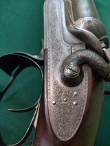 W & C Scott & Son Premier Quality, 16 gauge hammer gun, London address, also marked George T. Abbey - 1 of 19