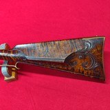 Jack Haugh built Bi-Centennial flintlock rifle, serial number 34 with matching Tom White powder horn numbered to rifle. - 14 of 20