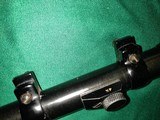 Unertl Hawk 4x riflescope, dot reticle, with Griffin & Howe aluminum rings - 3 of 4
