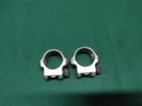 Ruger stainless steel scope rings, 1 inch, excellent condition. - 1 of 6