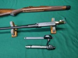 Vic Olson custom rifle on a FN single shot action, 22/250 - 13 of 17