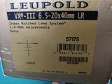 Leupold VX-III 6.5-20x40mm LR riflescope, 30mm tube diameter, index matched lenses - 2 of 8
