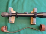 Excellent Kollmorgen 4X riflescope, with rings and leather caps - 4 of 5