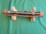 Excellent Kollmorgen 4X riflescope, with rings and leather caps - 5 of 5