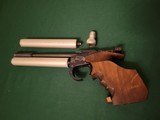 Anschutz Model 10 177 pellet pistol in original case, 2 pressure cylinders, etc. - 5 of 13