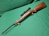Winchester model 52 C original Sporting, 22 lr., with custom S&K mounts/rings, Leupold 2-7X rimfire special scope - 1 of 9
