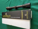 Leupold M8 6x36 riflescope, gloss finish, Leupold dot reticle, in box, excellent condition - 1 of 5