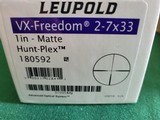 Leupold VX Freedom 2-7x33 rifle scope, NIB, Hunt Plex reticle, matte finish - 2 of 5