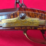 Jack Haugh custom built flintlock Bi-Centennial rifle #34 with matching Tom White powder horn numbered to the rifle - 16 of 20