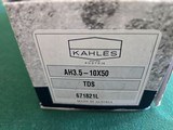 Kahles AH 3.5-10x50 in the original box, TDS reticle, mint condition
