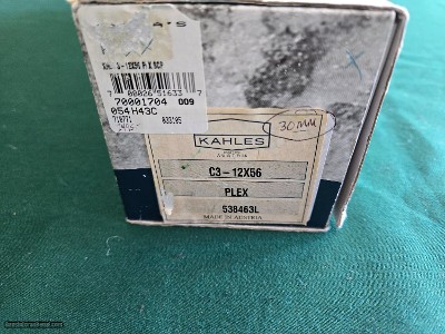Kahles C3-12x56 rifle scope, mint condition, original box and papers, duplex
