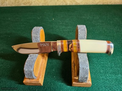 Randy Lee custom fixed blade knife. Excellent condition.