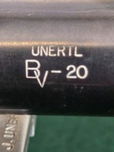 Unertl BV-20 riflescope, standard crosshair reticle, Freeland sunshade, excellent - 5 of 12