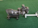 Trijicon ACOG 4x32 riflescope with Trijicon Reflex Dot and mount, excellent - 6 of 6