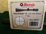 Burris Full Field II 6.5-20x50 rifle scope with Ballistic Mill Dot reticle, NIB - 5 of 6