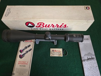 Burris Full Field II 6.5-20x50 rifle scope with Ballistic Mill Dot reticle, NIB