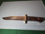 T. W. Downing Bowie style custom knife, as new condition