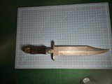 T. W. Downing Large Bowie, Damascus and color cased - 3 of 8