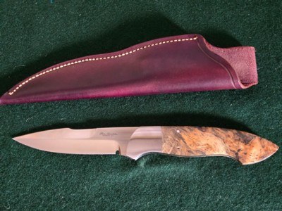 Ron Gaston Fighting Knife with sheath, new condition