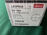 NIB Leupold VX-3HD 2.5-8x36 CDS-ZL riflescope, matte, duplex 1