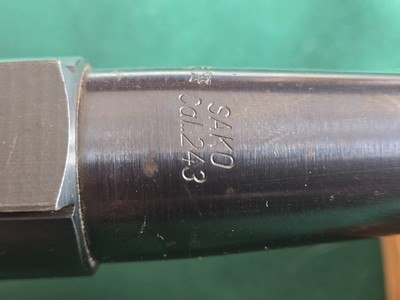 All original Sako Forester L-579 barreled action, 243 Winchester - Image 6 of 14