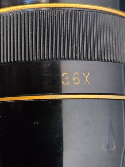 Leupold 36x AO rifle scope, gloss, crosshair reticle, target knobs - Image 3 of 5