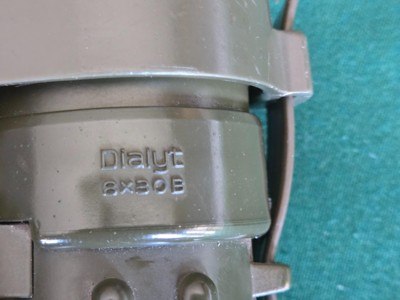 Zeiss Dialyt 8x30B binoculars, green rubber armored, no lens issues - Image 3 of 6
