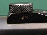 Unertl Hawk 4x rifle scope, standard crosshair reticle, Buehler rings - Image 2 of 6