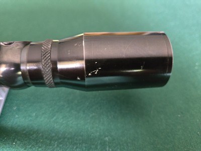 Unertl Hawk 4x rifle scope, standard crosshair reticle, Buehler rings - Image 4 of 6