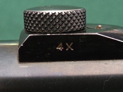 Unertl Hawk 4x rifle scope, standard crosshair reticle, Buehler rings - Image 2 of 6