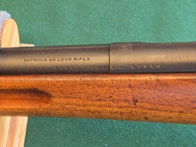 Mauser MS 420 clip fed 22 long rifle, very nice original rifle - Image 6 of 10